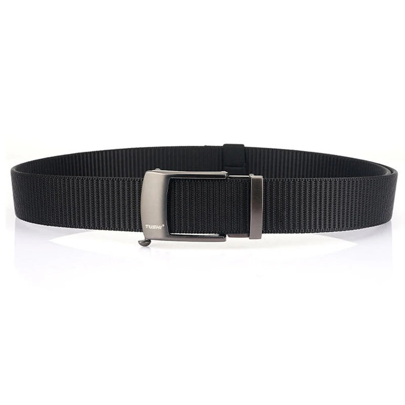TUSHI 125cm Metal Buckle Tactical Belt Nylon Wistand Inserting Buckle  Casual Military Fan for Men Women