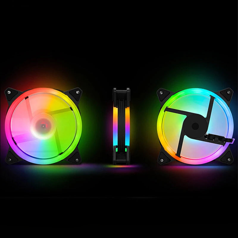120mm PC Computer Case Fan Cooling Cooler 6PIN Adjustable RGB Led 12cm Mute Ventilador 5V DC ARGB Fans Speed Adjustable