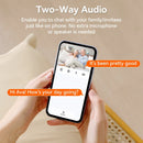 C11 3MP Tuya WiFi PTZ Robot Camera with Time Display 180 Viewing HD Night Vision Motion Detection Two-way Audio Alarm Setting Surveillance Security Cameras