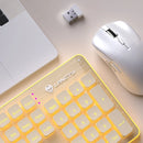 LANGTU LT600 104 Keys 2.4G RGB Wireless Keyboard Mechanical Feel Membrane Touch Silent Wireless Waterproof Keyboard for PC Laptop Office