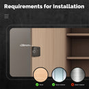 MOES Tuya bluetooth Smart Cabinet Lock App Remote Control IC Card Keyless Entry Unlock Door Locker 250 Users Auto Lock Smart Home Security for Wood Glass Furniture Drawer