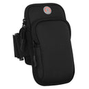 Running Black Grey Arm Bag Adjustable High Capacity Lightweight Waterproof Sports Bag for Workout Fitness Cycling