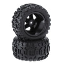 2PCS Tires Wheels Rims for HBX 16889 1/16 RC Car Vehicles Spare Parts M16038