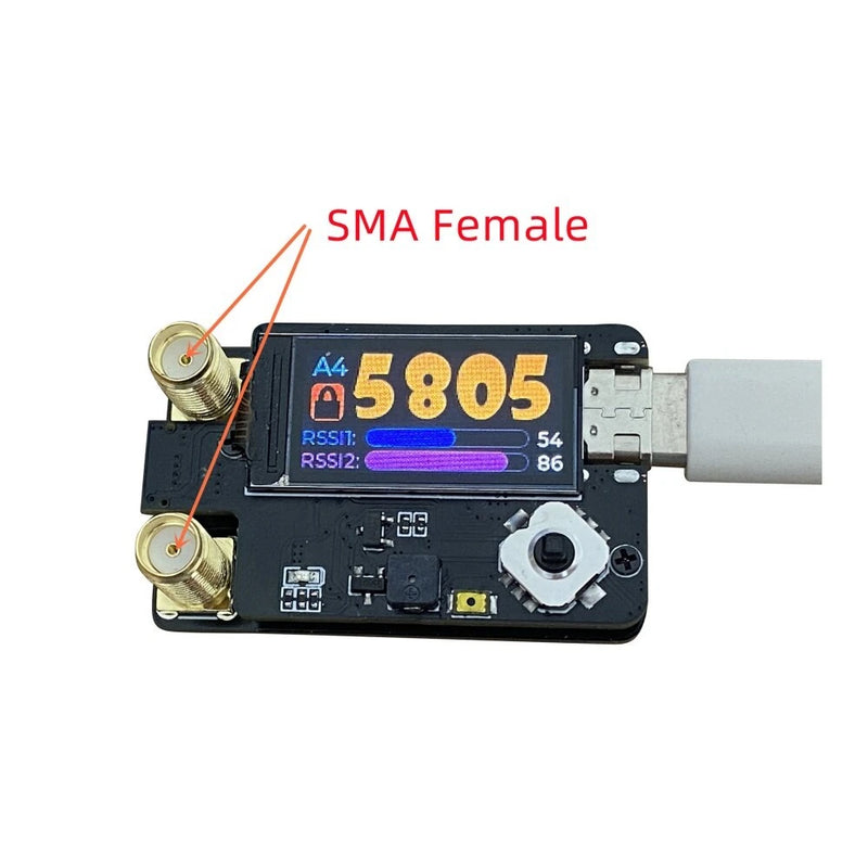 Tri-Band (4.9G/5.8G/6G) FPV Dual Receiver Adapter - Enhanced Signal Reception for FatShark, Skyzone, HDZERO & DJI FPV Goggles