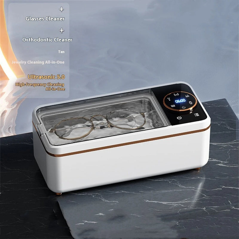 Tevorex Ultrasonic Jewelry & Glasses Cleaner 450ml Capacity High-Frequency Vibration Multifunctional Deep Cleaning Machine