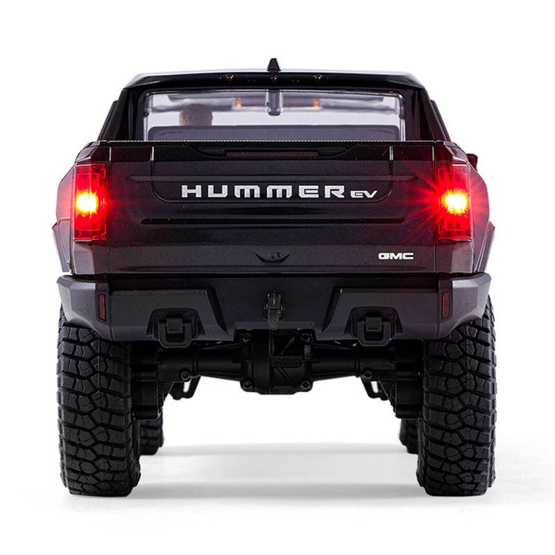 FMS FCX18 Hummer EV RTR Two Battery 1/18 2.4G 4WD RC Car Pickup Truck Off-Road Rock Crawler LED Light Two Speed Full Proportional Vehicles Models Toys