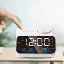 AGSIVO FM Radio Digital Alarm Clock with Dual Alarm / Snooze / Temperature Display / Date Display / Memory Function
