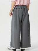 INCERUN Mens Solid Color Comfortable Loose Fit Elastic Pants