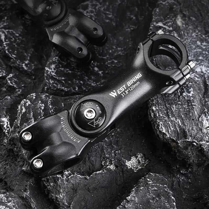 WEST BIKING 60 Adjustable Bicycle Handlebar Booster 25.4mm Aluminum Alloy Bike Front Fork Stem Adapter