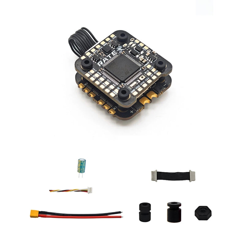 Rate F405 Flight Controller with 5V 12V BEC Output & 30A 3-6S ESC Mini Stack for Freestyle RC FPV Drone Racing
