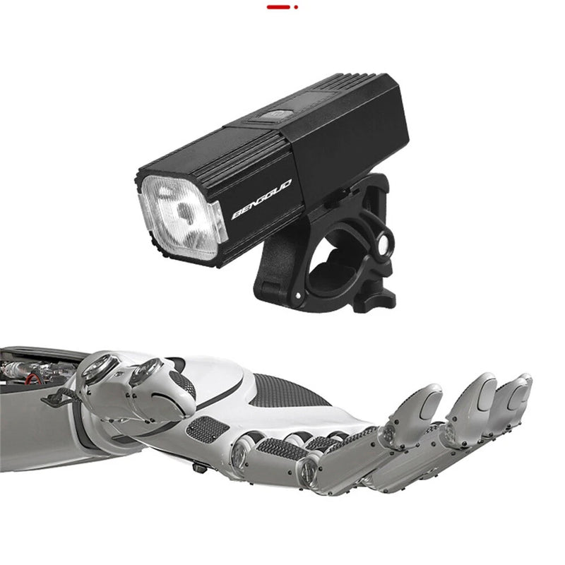 BIKIGHT LED High Brightness Long-range Bicycle Headlight IPX4 Waterproof USB Charging 3 Light Modes Bike Front Light for MTB Night Riding Safety