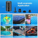 Mini Electric Air Pump For Inflatables Portable Air Mattress Pump Rechargeable Air Pump For Pool Floats Sleeping Pads