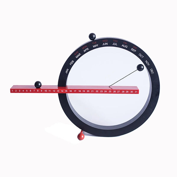 Creative Magnetic Perpetual Calendar Ornaments Creative Magnetic Ball Wall Clock Perpetual Wall Calendar Novelty Home Decor Living Room Bedroom Ornaments