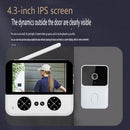 M16 Visual Doorbell 4.3-Inch IPS Display HD Camera Infrared Night Vision Wireless Bidirectional Intercom Long Battery Life Easy Installation