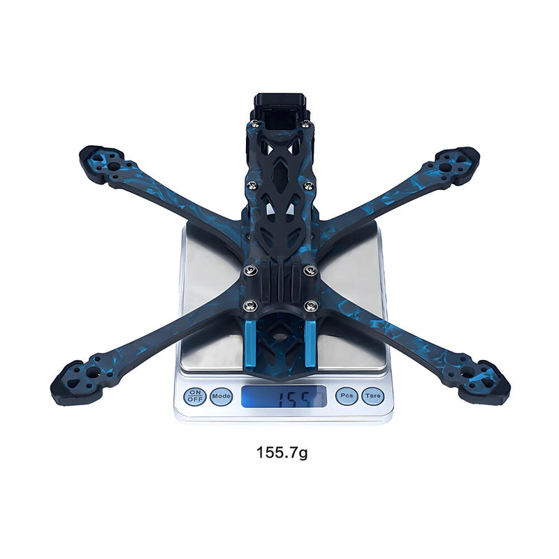 Asixflying Manta 5 SE 223mm Wheelbase T700 Carbon Fiber Plate Frame Kit Compatible Analog/ DJI O3/ DJI O4 Lite for FPV Racing Drones