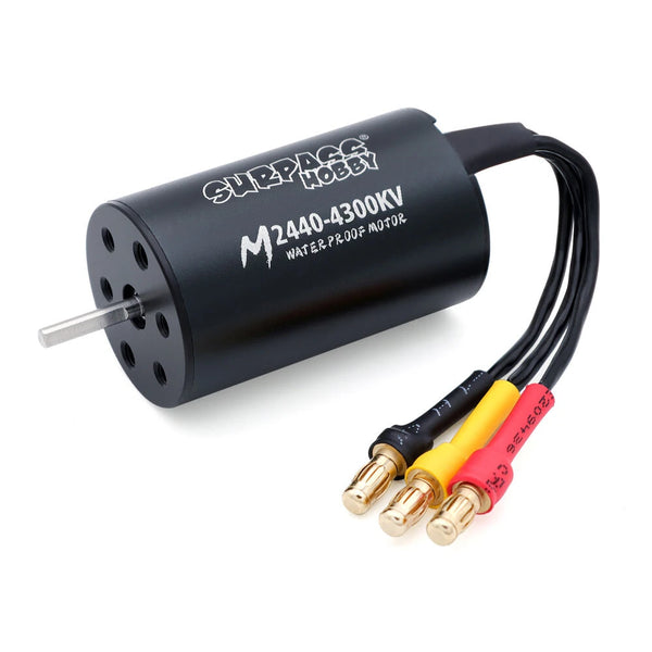 Surpass Hobby M2440 Brushless Waterproof Motor for 1/16 1/18 Flat Sports RC Cars Vehicles Models Parts 3200/4300/4800KV