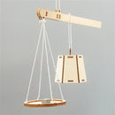 Wooden Weighing Beam Scale Model Assembly Kit DIY Children's Science Experiment Education Puzzle Toy Student Technology Small Production