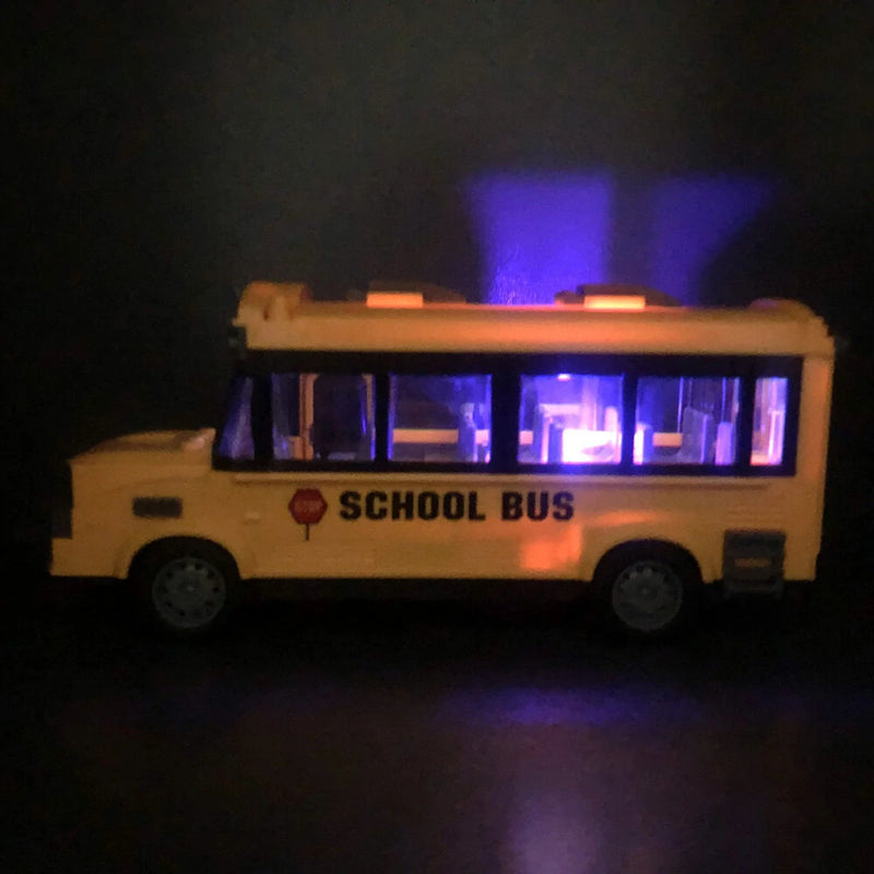 QH204 1/30 4CH 27HZ RC Car Mini Bus Chinese Vintage Classic School Bus Ambulance Toys For Boys
