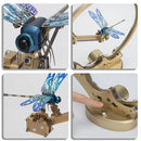 TECHING Flying Dragonfly Sculpture 3D Metal Model DIY Assembly Kit Excellent STEAM Educational Science Discovery Toys Kids Children Gift
