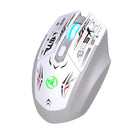 HXSJ T38 Dual-Mode Wireless Gaming Mouse RGB Lighting Silent Click 6 Buttons Adjustable DPI PAW3065 Sensor Type-C Rechargeable Mice for PC Laptop Computer