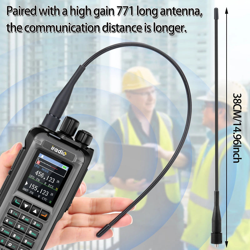 Iradio UV-99 20W Walkie Talkie Air Multi Band High Power FM NOAA 1024CH Wireless Copy Frequency Long Range Type-C Charging Ham Two Way Radio