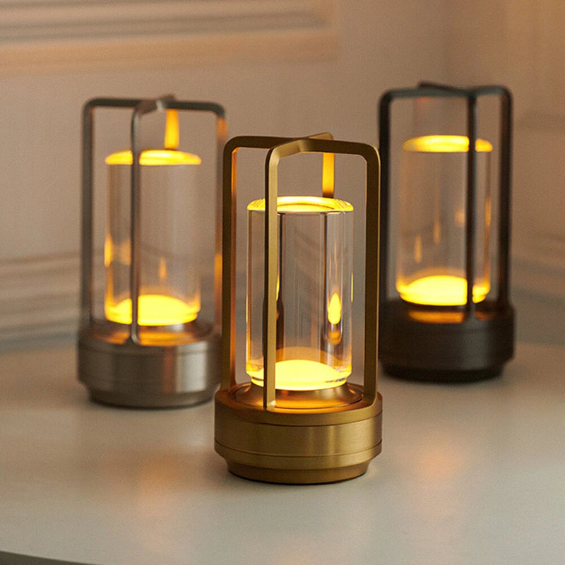 IPRee Touch Atmosphere LED Night Light Retro 1800mAh USB Charging Rechargeable Decorative bar Table Lamp Decoration Bedroom Desk Lighting Camping Light