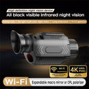 IPRee D15 1080P Monocular Infrared Night Vision Device Day Night Use Photo Video 28X Digital For Hunting,Camping Use