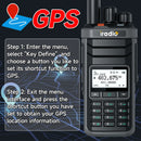 iRadio UV88 GPS Multiband Radio Walkie Talkie 1024 Channels IP67 Waterproof Type-C Charging CB SSB HF FM SW MW LW Amateur Ham Two Way Radio