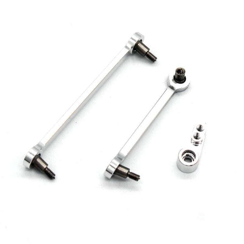 2PCS Upgraded Metal Steering Linkage Rod Servo Arm for Wltoys 284131 284010 284161 K989 K969 1/28 RC Cars Vehicles Models Parts