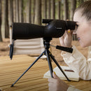 IPRee 25-75x60 HD Spotting Scope Powerful Monocular Zoom Telescope BAK7 Prism Waterproof for Birdwatching Target Shooting Camping