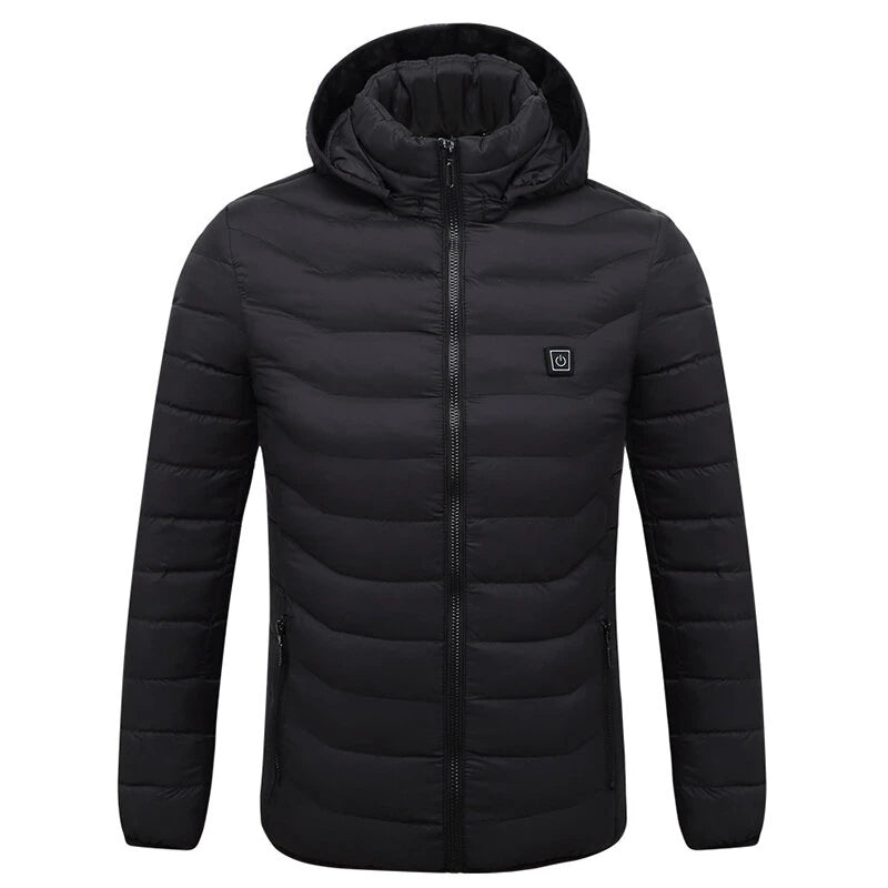 TENGOO HJ-09A 9 Areas Heating Jacket USB Winter Outdoor Electric Heated Jackets Warm Sports Thermal Coat Clothing Heatable Cotton jacket