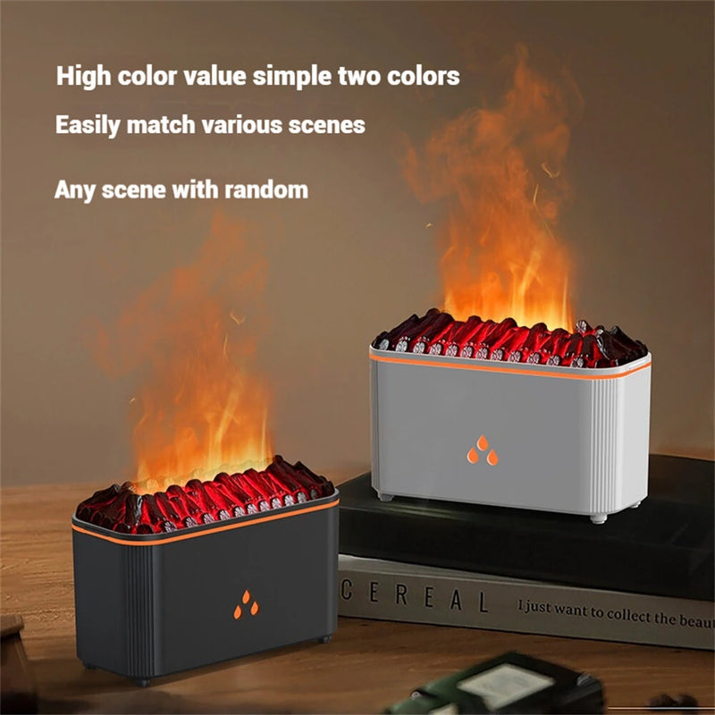 Tevorex Usb Desktop 7 Colors Silent Atmosphere Flame Air Essential Oil Aromatherapy Machine Air Humidifier Diffuser