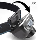 LEM Outdoor 800LM Wave Sensor Headlamp Dual Light Source Ultra-Bright Headlamp Long-Lasting Rechargeable Helmet Lamp for Outdoor Night Fishing Riding