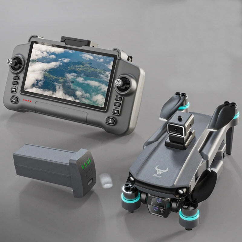 ZLL Beast SG603 PRO GPS 5G WiFi FPV with 4.5inch Touchable LCD Screen Controller Voice Broadcast 720P HD Dual Camera Servo Gimbal 360 Obstacle Avoidance One-Key Airdrop Brushless Foldable RC Drone Quadcopter RTF