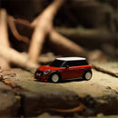 Turbo Racing RTR 1/76 2.4G RWD Drift RC Car for BMW Licensed Mini Cooper F56 3 Door Hatch Sports Racing LED Lights Full Proportional Vehicles Model Kids Children Toys