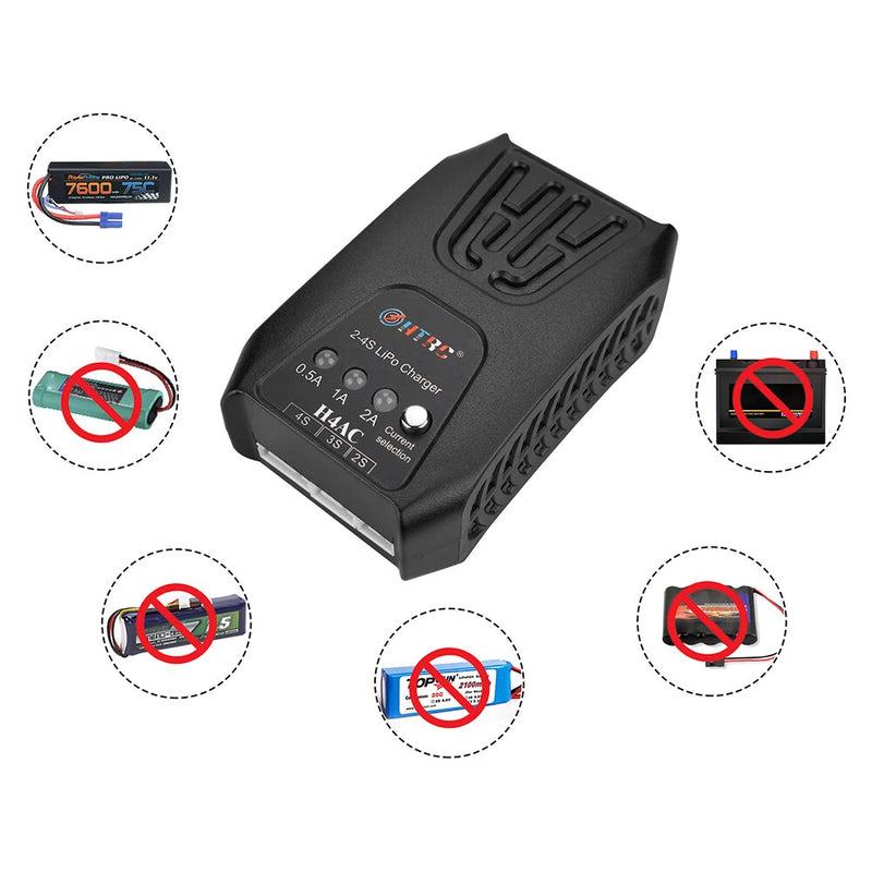 HTRC H4L Mini Cell 20W Balance Charger RC Toy Charge Battery Charger for 2-4S LiPo Battery
