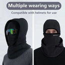 DEFATUS Full Face Mask Head Cover Two-Layer Hat Design Warm Winter Helmet Liner Windproof Fishing Skiing Hiking Cycling Headgear