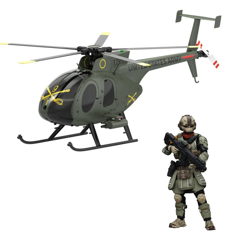 JOYTOY 1/25 XS-01 XS-02 XS-03 Night Raid Pilot / Assault Pilot / Tactical Night Raid Pilot Model Applicable for Eachine E220S MD500 RC Helicopter(Not Include the RC Helicopter)