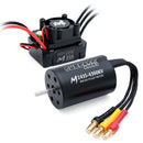 SURPASS-HOBBY M2430/M2435/M2440 All-Black Waterproof Brushless Motor M35A Waterproof ESC Motor and ESC For 1/18 RC Car Parts