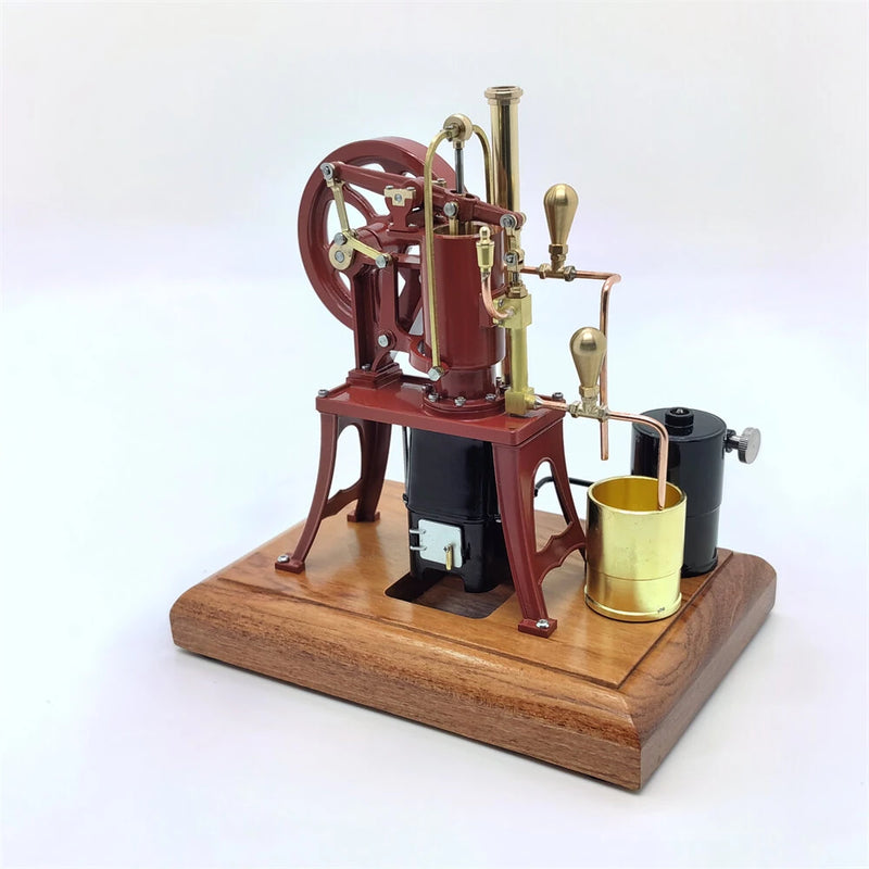 OKMO R01 1/12 Stirling Hot Air Pump Engine Model Water-cooled External Combustion Engine Copper Castings Physics Science Experiment for Children