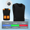 TENGOO HZB-11 11 Areas Heated Vest Men Women USB Electric Self Heating Vest with Adjustable Belt Warming Waistcoat Heated Jacket Washable Thermal Winter Clothes
