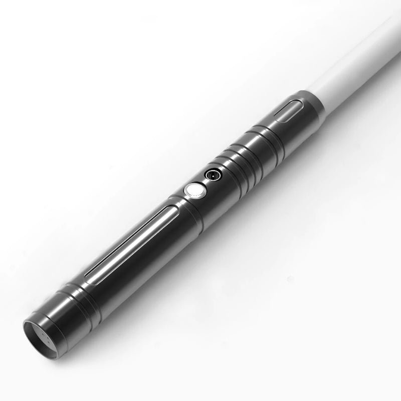 2-in-1 Metal Laser Sword with Hit Sound and Seven Color Lights Rechargeable Perfect for Cosplay and Role-play