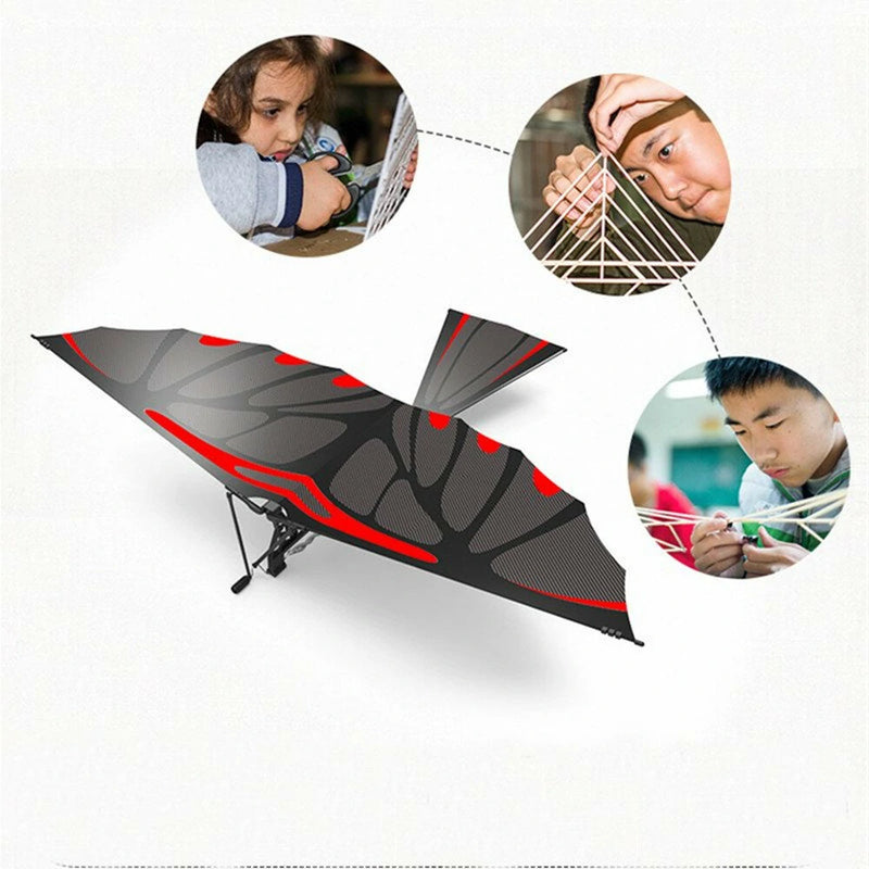 18Inches Eagle Carbon Fiber Birds Assembly Flapping Wing Flight DIY Model Aircraft Plane Toy With Box