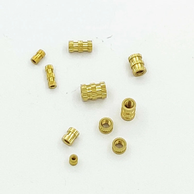 Suleve MXBN11 420Pcs M2 M3 M4 M5 Metric Female Thread Brass Knurled Nut Threaded Insert Embedment Nuts Assortment Kit
