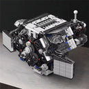Mould King 10230 Technical Car Engine Toys The Motorized A8 Car W12 Twin Turbo Engine Building Block Brick Set Assembly 871PCS Kids Christmas Gift