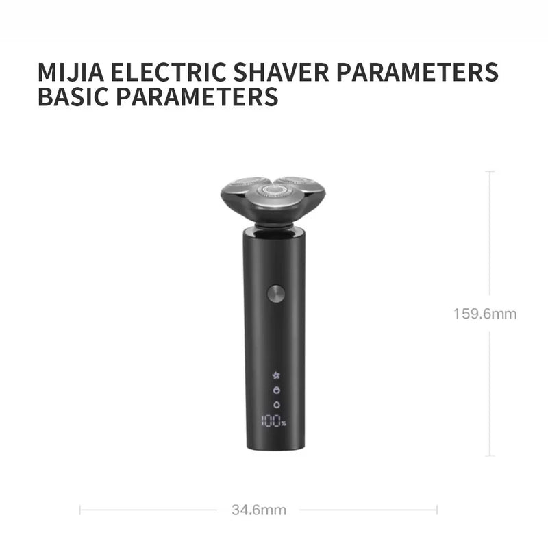 XIAOMI MIJIA S301 Men's Electric Shaver Beard Trimmer Machine Shaving Portable Flex Razor IPX7 Washable Trimer Ceramic Blade