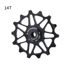 MEROCA 12/14T Bicycle Ceramic Pulleys Lightweight Aluminum Alloy Smooth Speed Change Bike Rear Derailleur Bearing Guide Wheel for MTB