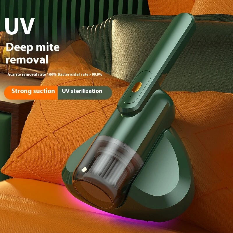 100,000 Pa Cordless Mite Remover UV Suction Machine Handheld Vacuum Cleaner Deep Clean Pet Dust Allergens