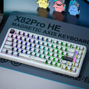 ATTACKSHARK X82PRO HE Mechanical Gaming Keyboard RGB 75% Layout Tri-mode Magnetic Amber Axis with 0.01mm RT Accuracy 8KHz Return Rate Gamer Keyboards