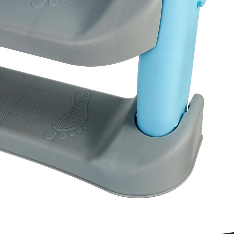 Kids Foldable Auxiliary Toilet Ladder Infant Baby Step Ladder Folding Toilet Child Toilet Ring Supplies
